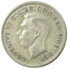 Монета 1 шиллинг 1950 года Австралия (реверс)