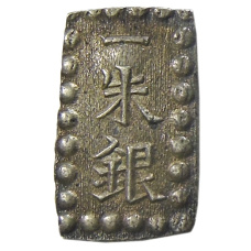 Монета 1 шу 1854-1868 года Япония (аверс)