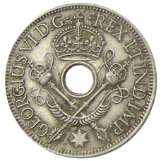 Монета 1 шиллинг 1938 года Британская Новая Гвинея (реверс)