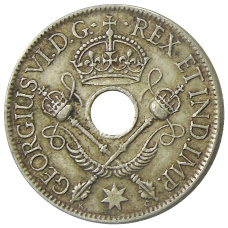 Монета 1 шиллинг 1938 года Британская Новая Гвинея (реверс)