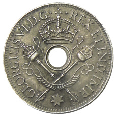 Монета 1 шиллинг 1938 года Британская Новая Гвинея (реверс)