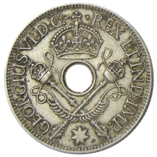 Монета 1 шиллинг 1938 года Британская Новая Гвинея (реверс)