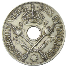 Монета 1 шиллинг 1938 года Британская Новая Гвинея (реверс)