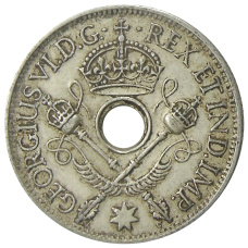 Монета 1 шиллинг 1938 года Британская Новая Гвинея (реверс)