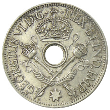 Монета 1 шиллинг 1938 года Британская Новая Гвинея (реверс)