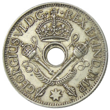 Монета 1 шиллинг 1938 года Британская Новая Гвинея (реверс)