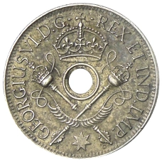 Монета 1 шиллинг 1938 года Британская Новая Гвинея (реверс)