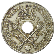 Монета 1 шиллинг 1938 года Британская Новая Гвинея (реверс)