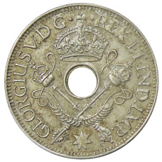 Монета 1 шиллинг 1936 года Британская Новая Гвинея (реверс)