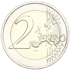 Монета 2 евро 2024 года Греция «50 лет со дня восстановления демократии в Греции» (реверс)