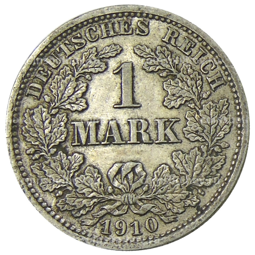 Монета 1 марка 1910 года J Германия