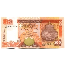 Банкнота 100 рупий 2005 года Шри-Ланка (аверс)