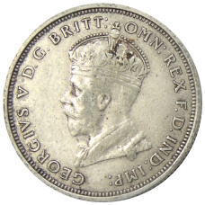 Монета 1 флорин 1927 года Австралия «Открытие здания парламента в Канберре» (реверс)