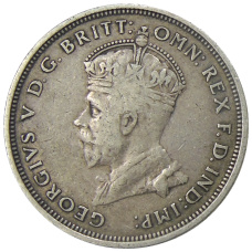 Монета 1 флорин 1927 года Австралия «Открытие здания парламента в Канберре» (реверс)