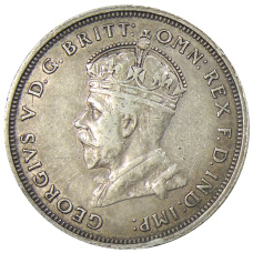 Монета 1 флорин 1927 года Австралия «Открытие здания парламента в Канберре» (реверс)