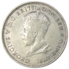 Монета 1 флорин 1927 года Австралия «Открытие здания парламента в Канберре» (реверс)