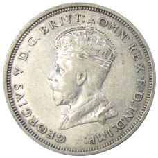 Монета 1 флорин 1927 года Австралия «Открытие здания парламента в Канберре» (реверс)