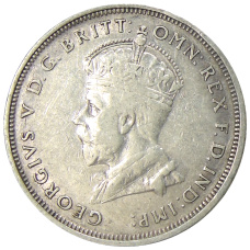 Монета 1 флорин 1927 года Австралия «Открытие здания парламента в Канберре» (реверс)