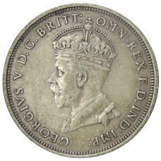 Монета 1 флорин 1927 года Австралия «Открытие здания парламента в Канберре» (реверс)