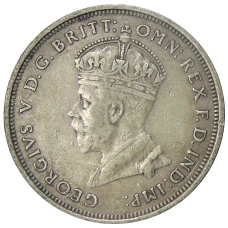 Монета 1 флорин 1927 года Австралия «Открытие здания парламента в Канберре» (реверс)