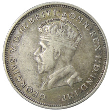 Монета 1 флорин 1927 года Австралия «Открытие здания парламента в Канберре» (реверс)