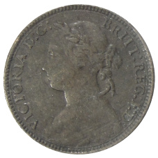 Монета 1 фартинг 1876 года Н Великобритания (реверс)