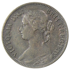 Монета 1 фартинг 1878 года Великобритания (реверс)