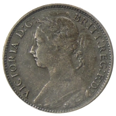 Монета 1 фартинг 1886 года Великобритания (реверс)