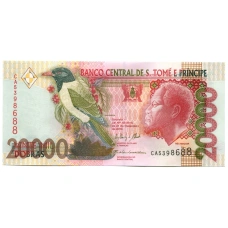 Банкнота 20000 добра 2013 года Сан-томе и Принсипи