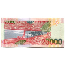 Банкнота 20000 добра 2013 года Сан-томе и Принсипи (вид 2)