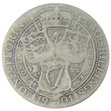 Монета 1 флорин 1901 года Великобритания (реверс)