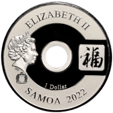 Монета 1 доллар 2022 года Самоа «Все идет хорошо — Изобилие (Карпы кои)» (реверс)