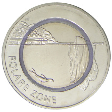 Монета 5 евро 2021 года J Германия «Полярная зона» (аверс)