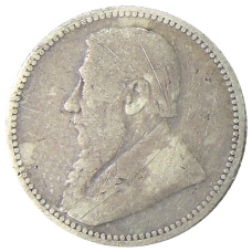 Монета 6 пенсов 1894 года ЮАР (Трансвааль) (реверс)