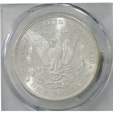 Монета 1 доллар 1887 года США «Доллар Моргана» (в слабе PCGS MS63) (реверс)
