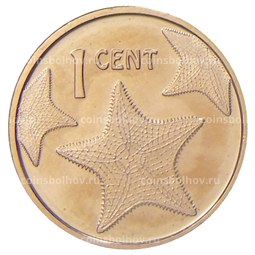 Монета 1 цент 2015 года Багамские Острова