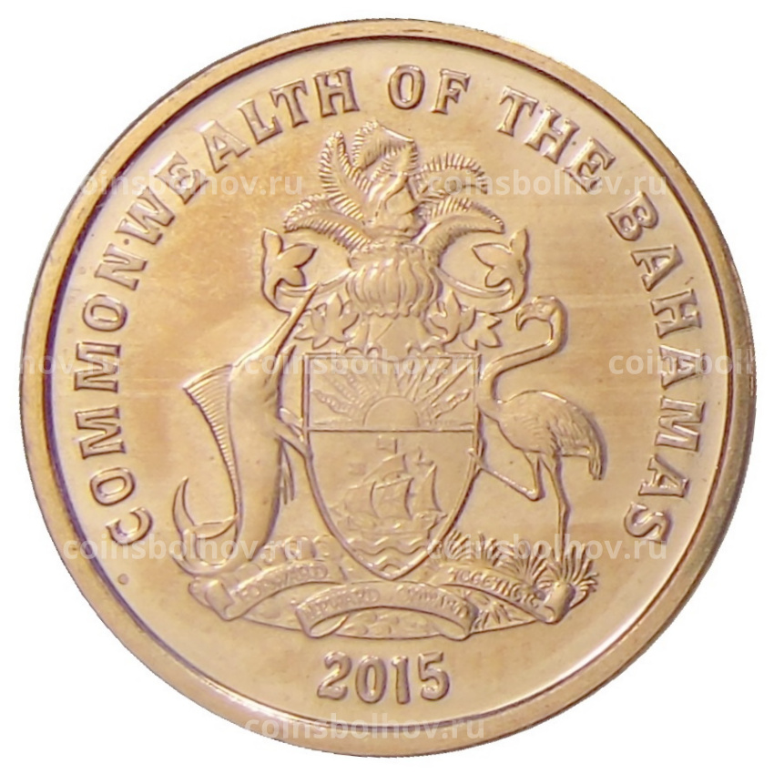 Монета 1 цент 2015 года Багамские Острова (вид 2)