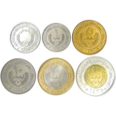 Набор монет 1973-2014 года Мавритания (реверс)