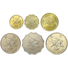 Набор монет 1997 года Гонконг «Возврат Гонконга под юрисдикцию Китая» (реверс)