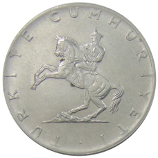 Монета 5 лир 1976 года Турция (аверс)