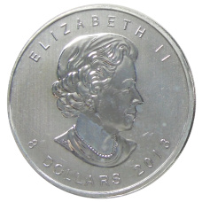 Монета 8 долларов 2013 года Канада «Полярный медведь» (реверс)