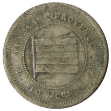 Монета 10 центов 1923 года Китай — провинция Юньнань (аверс)