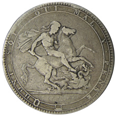 Монета 1 крона 1818 года Великобритания (реверс)