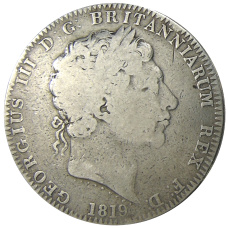 Монета 1 крона 1819 года Великобритания (аверс)