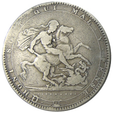 Монета 1 крона 1819 года Великобритания (реверс)