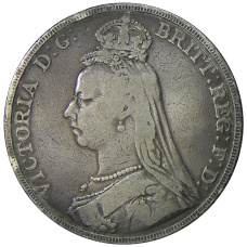 Монета 1 крона 1892 года Великобритания (реверс)