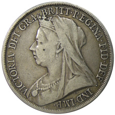 Монета 1 крона 1893 года Великобритания (реверс)