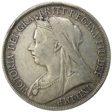 Монета 1 крона 1893 года Великобритания (реверс)