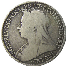 Монета 1 крона 1894 года Великобритания (реверс)