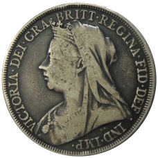 Монета 1 крона 1896 года Великобритания (реверс)